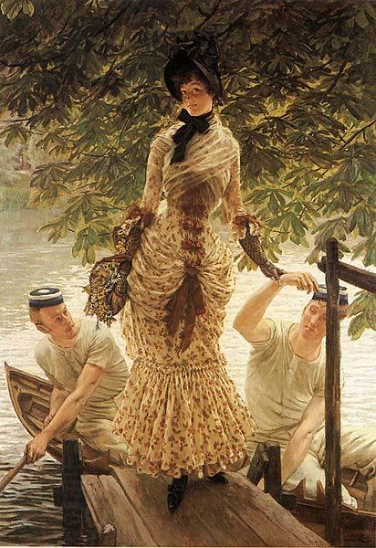 James Tissot On the Thames China oil painting art